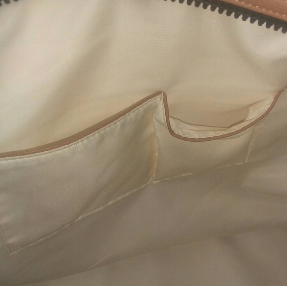 FAUX SHEARLING WEEKENDER TRAVEL BAG Sz XL - Picture 4 of 7